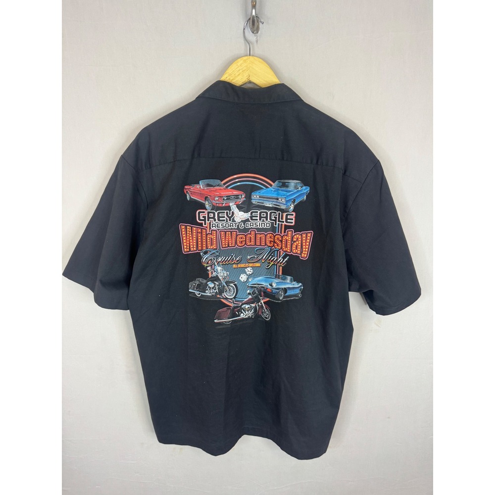 Port Authority Grey Eagle Resort Casino Wild Wednesday Cruise Night Shirt Mens L